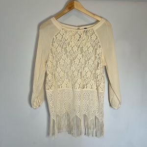 Free People Boho Shirt, Size Small